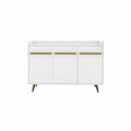 Designed To Furnish Bradley Buffet Stand with 4 Shelves in White, 38.58 x 53.54 x 14.53 in. DE2106947